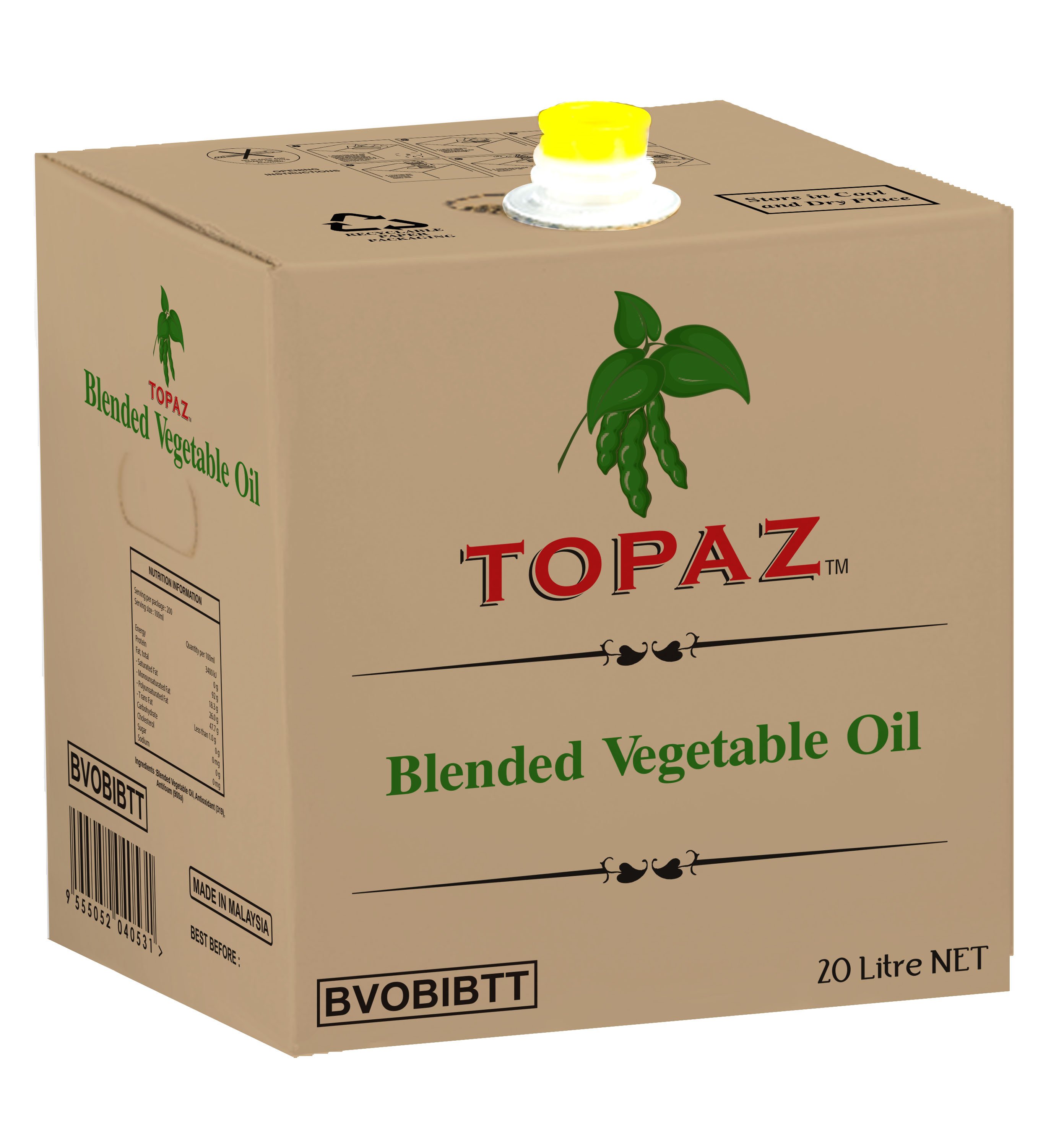 Vegetable Oil BIB 20L
