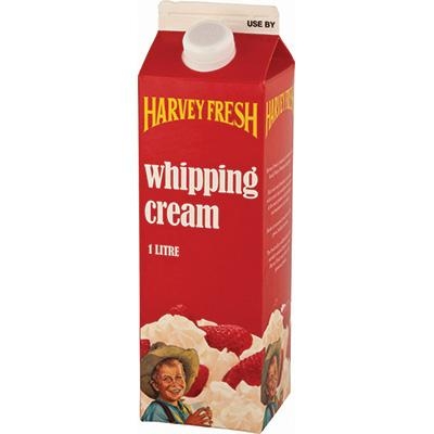 Whipping Cream Fresh 1L (12) - Click for more info